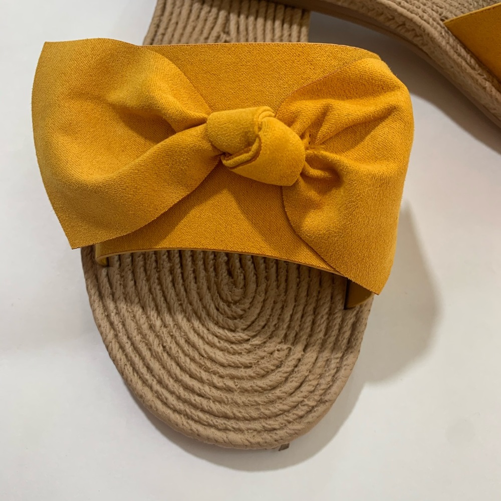 Bow Detail Espadrille Slide Sandals - Picture 2 of 6